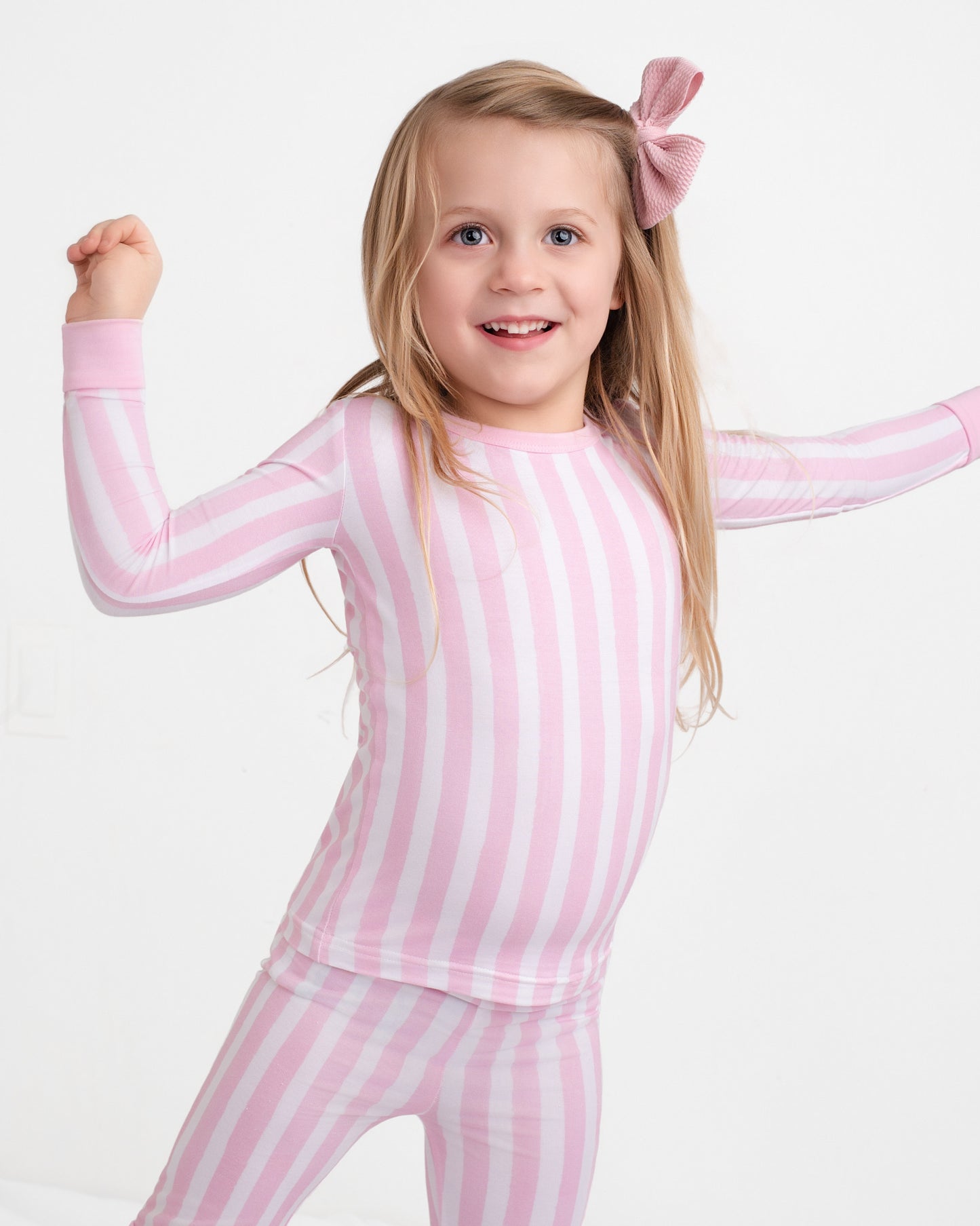 Cotton Candy Pink Stripe Two piece