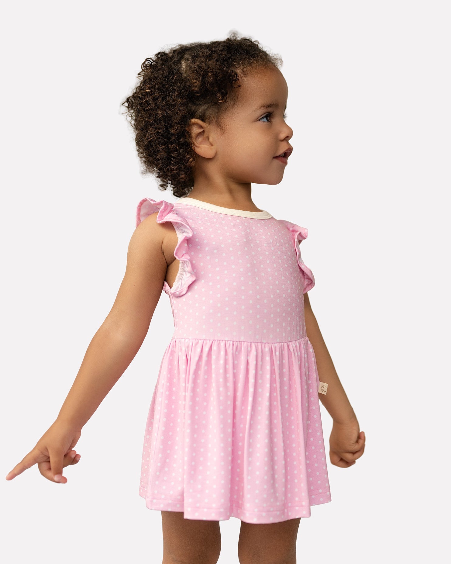 Polka Dots Twirl Dress with bodysuit