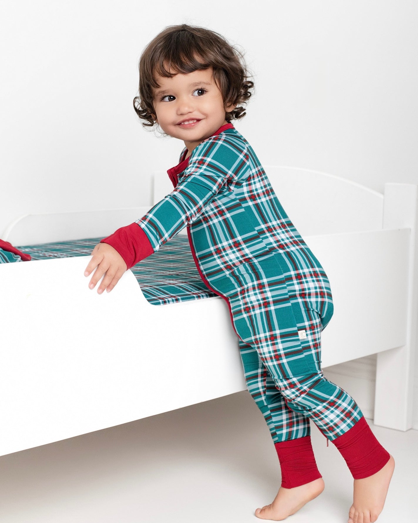 Classic Christmas Zip Romper