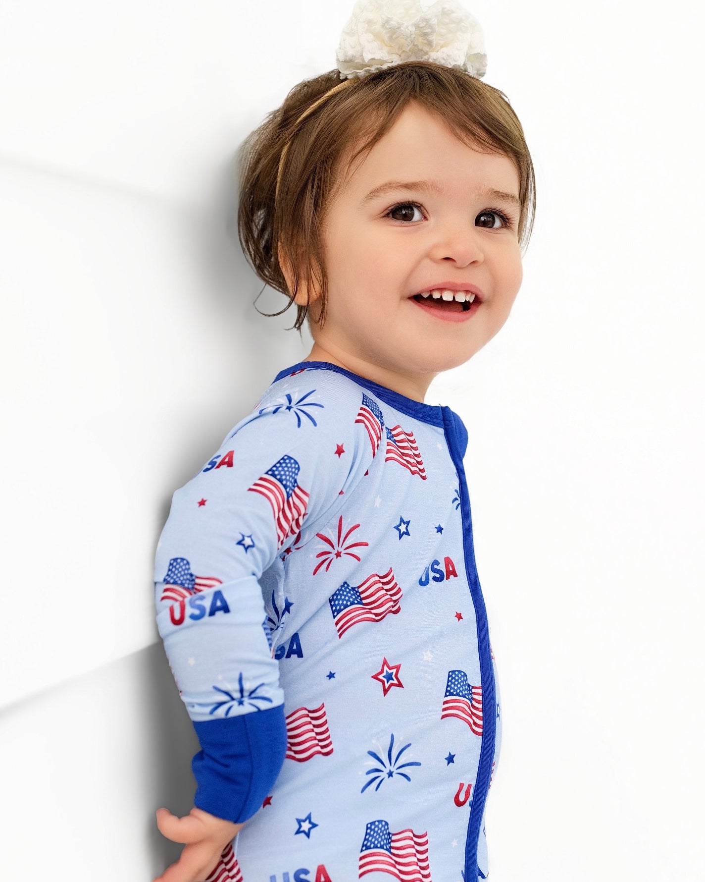 Little Firecracker Zip Romper