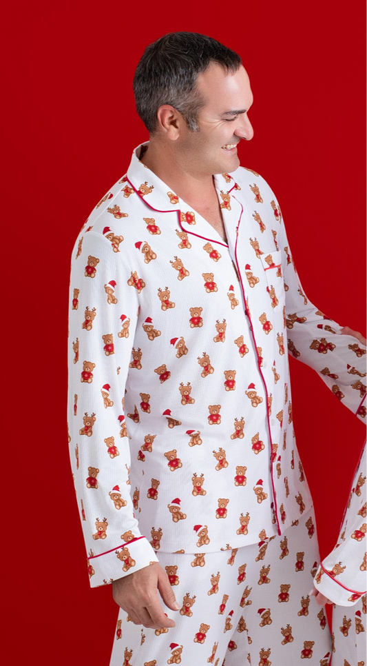 Christmas Bears Ribbed Men's Pajama Set PRE ORDER SHIPPING 11/1-11/15