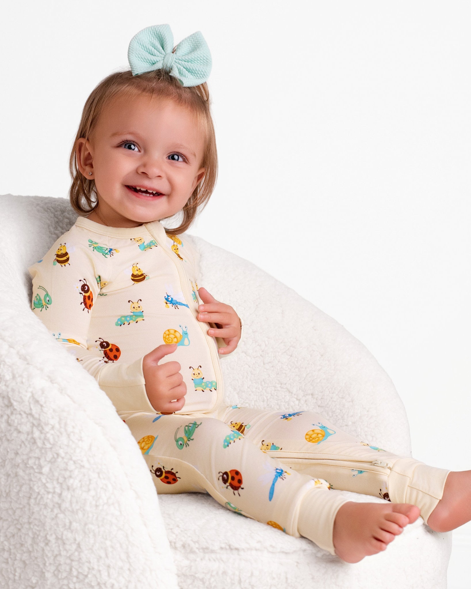 Busy Bugs Zip Romper
