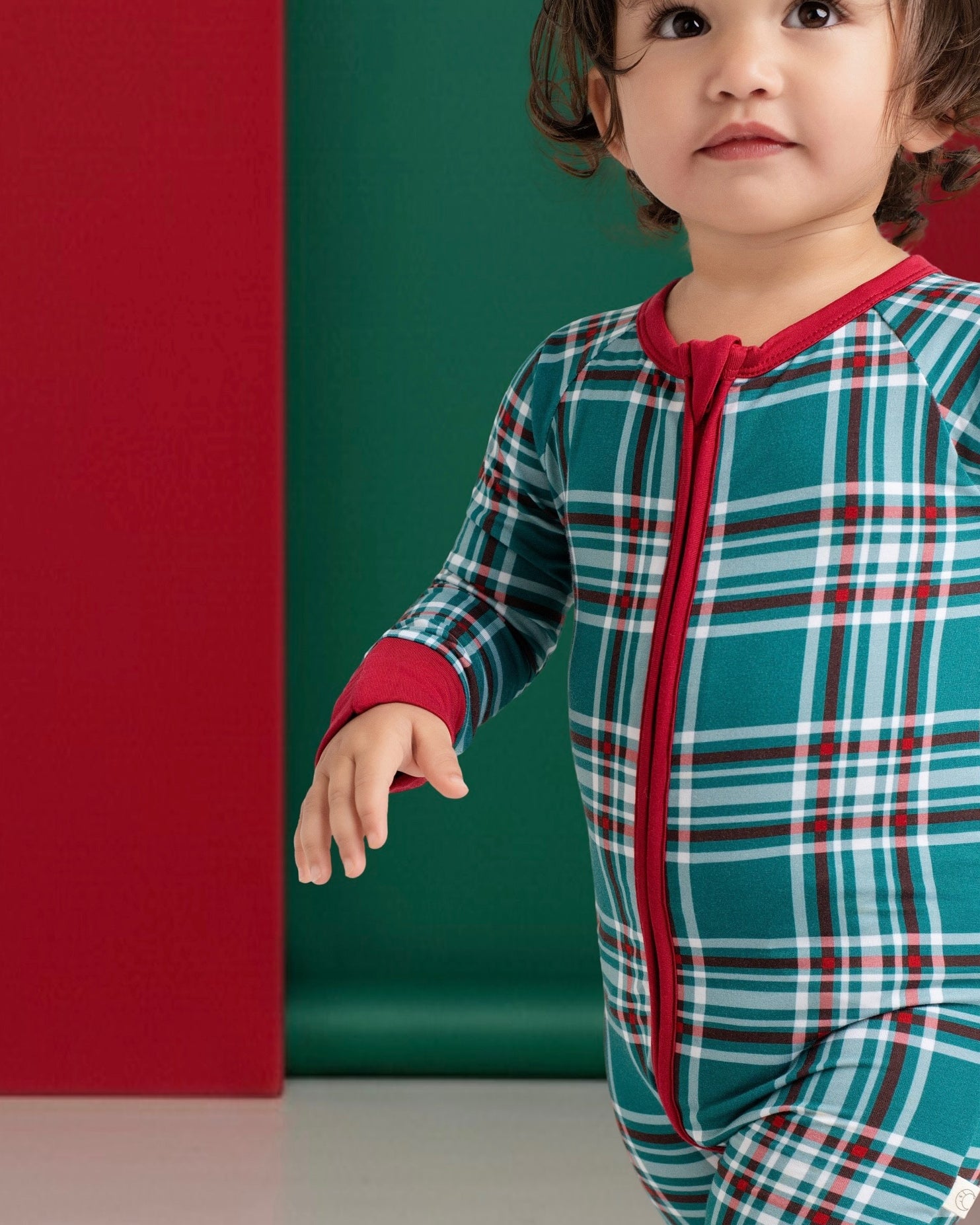 Classic Christmas Zip Romper