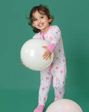 Party Geese Pink Zip Romper
