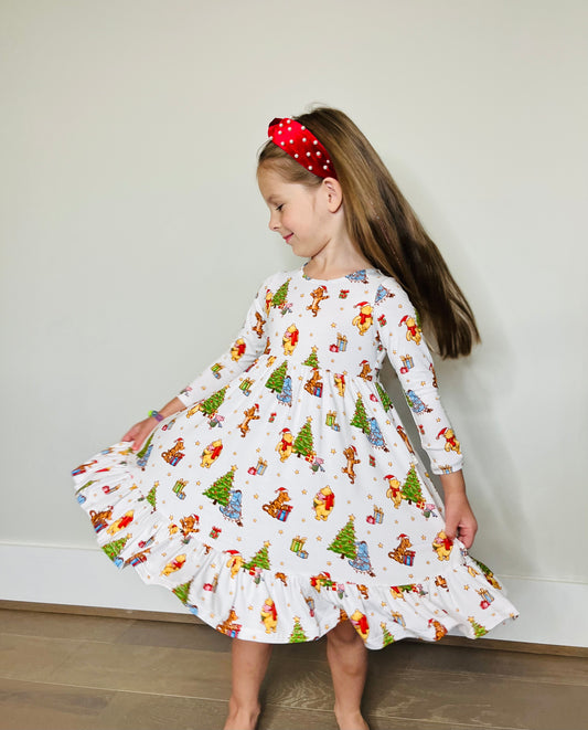 Beary Merry Christmas  Twirl Dress