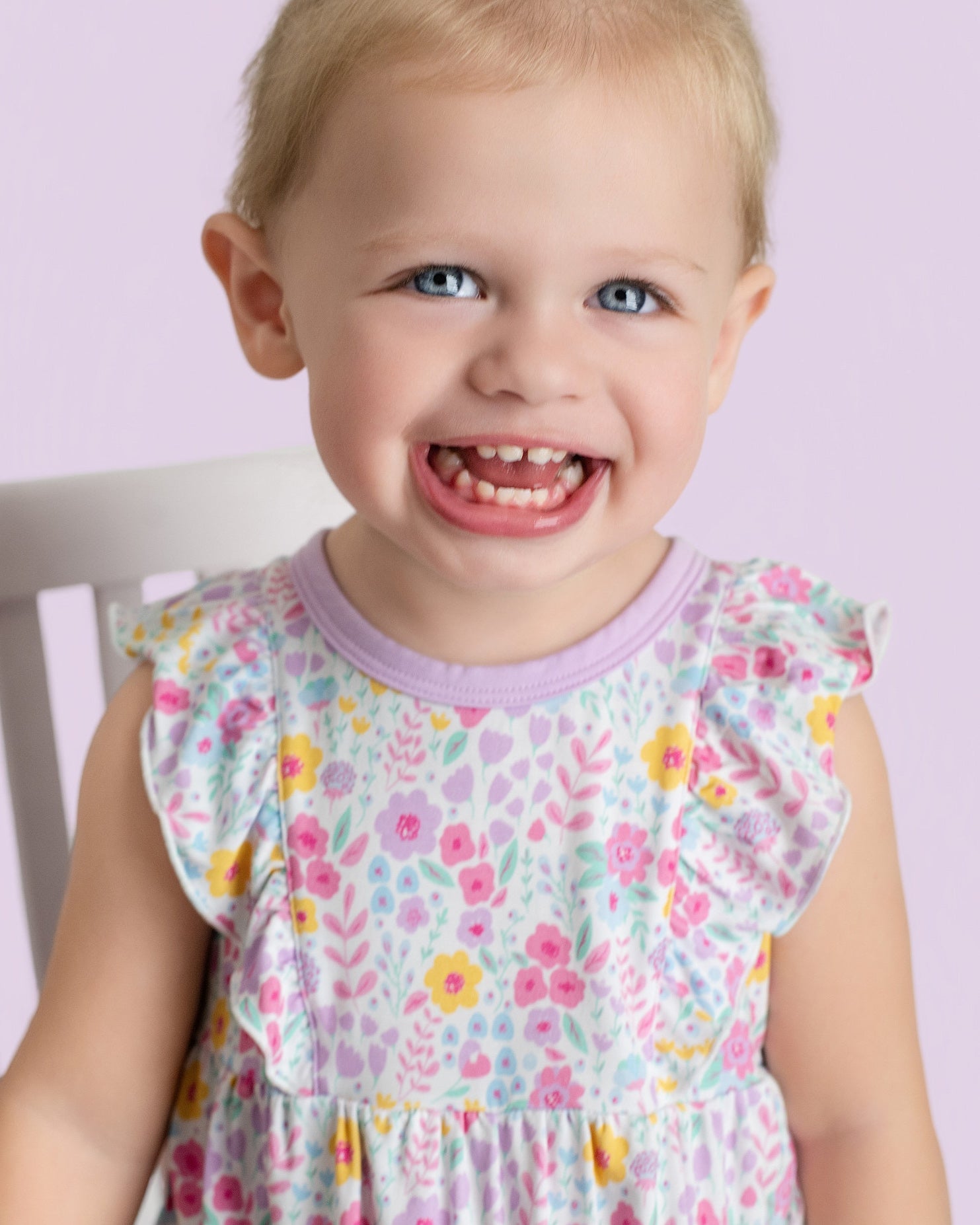 Lavender Bloom Bubble Romper