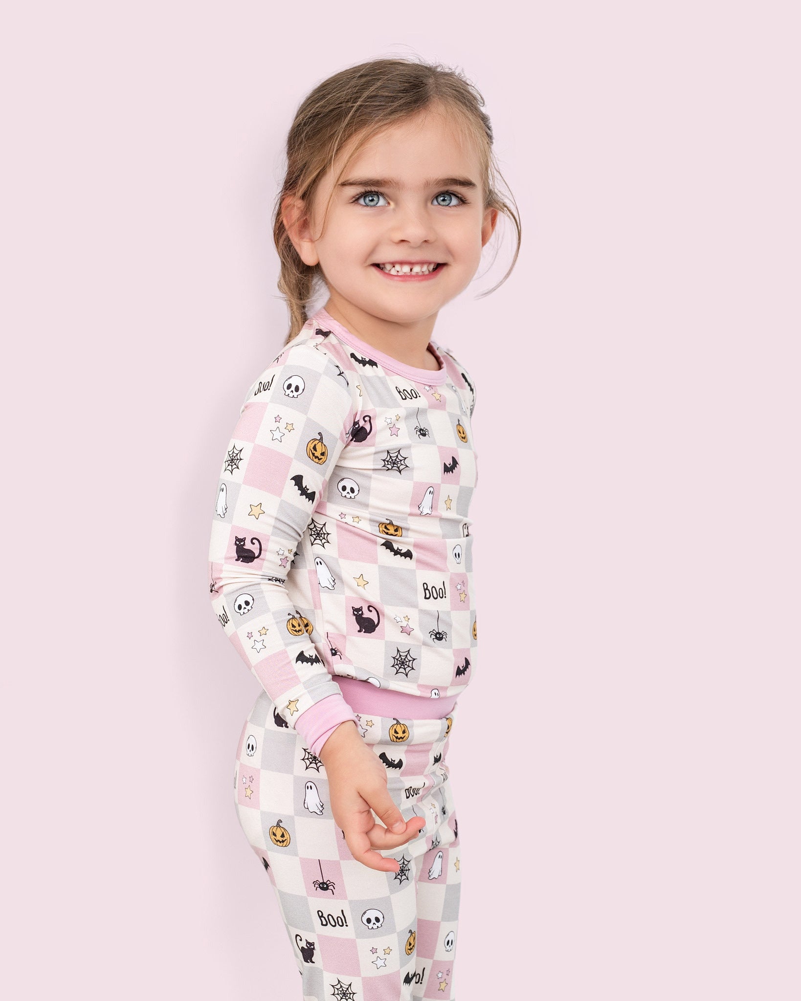 Spooky Checkers Pink Two-piece -PRE ORDER SHIPS 9/10