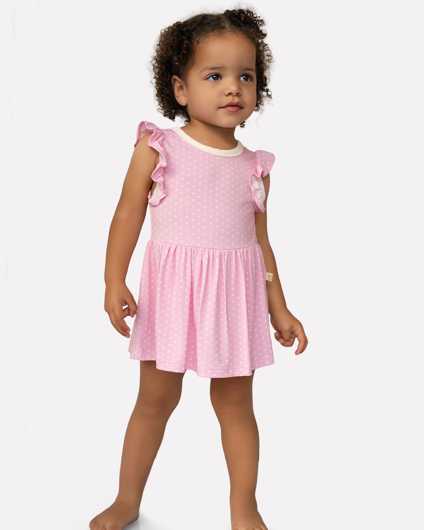 Polka Dots Twirl Dress with bodysuit