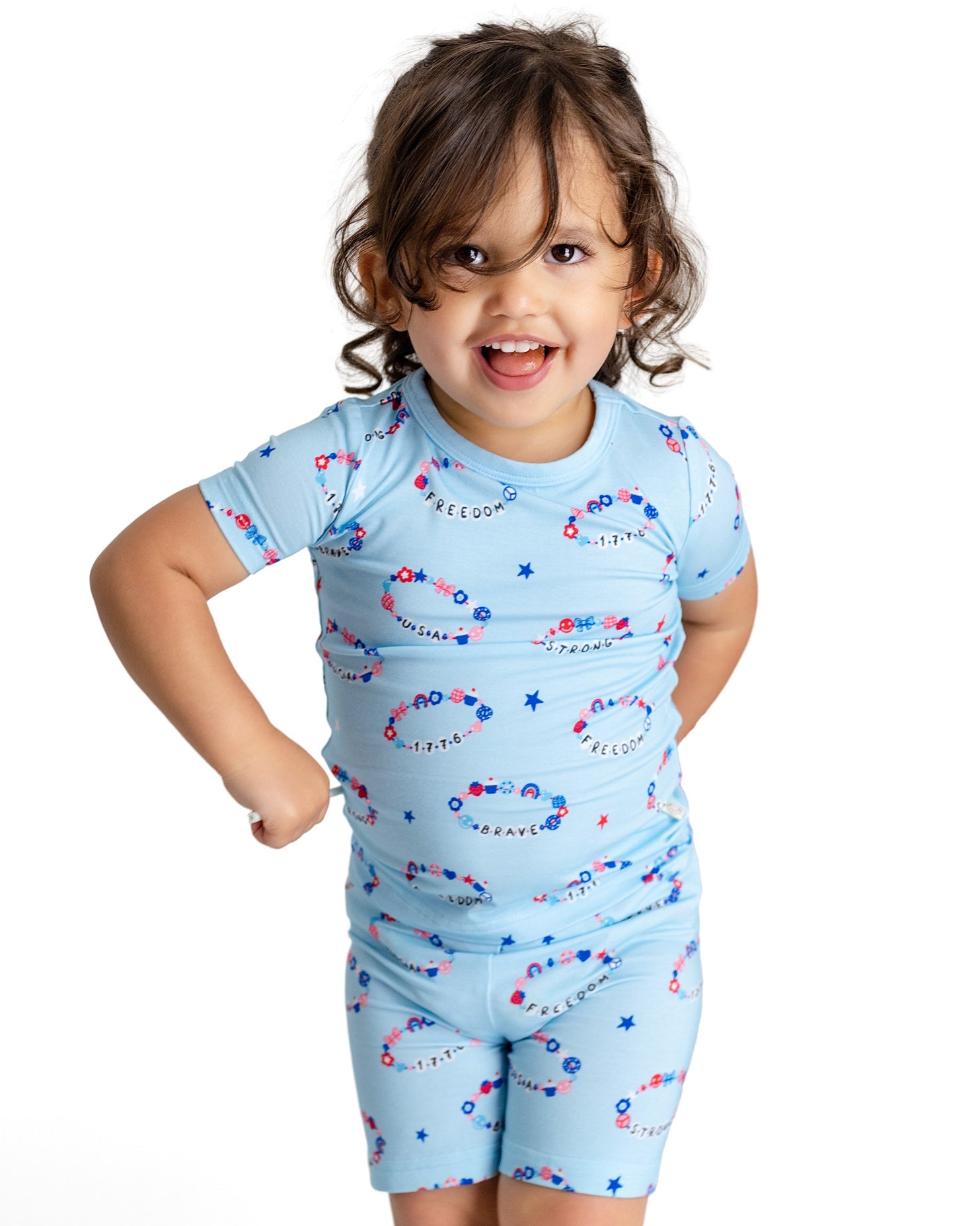 Freedom Bracelets Two-Piece Short Sleeve & Shorts Set