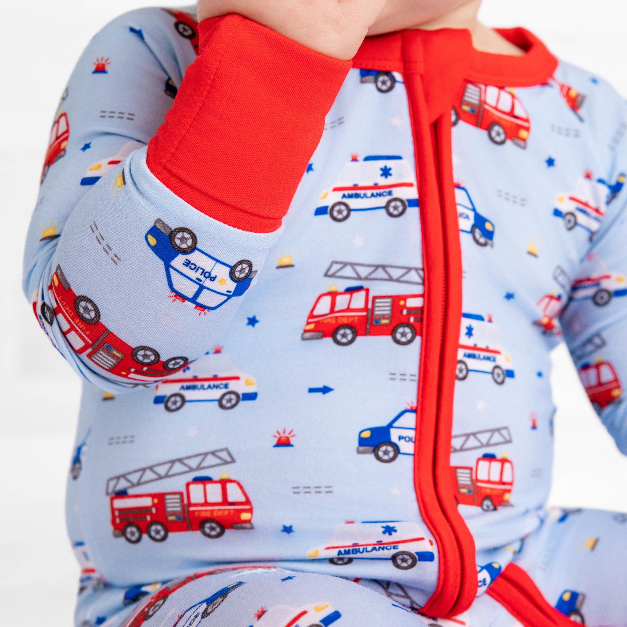 Hometown Hero Zip Romper – Dreamy Bamboo