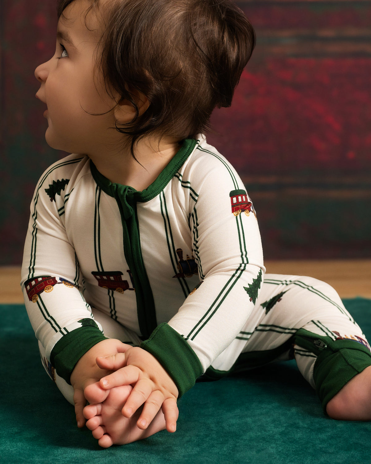Christmas Express Zip Romper