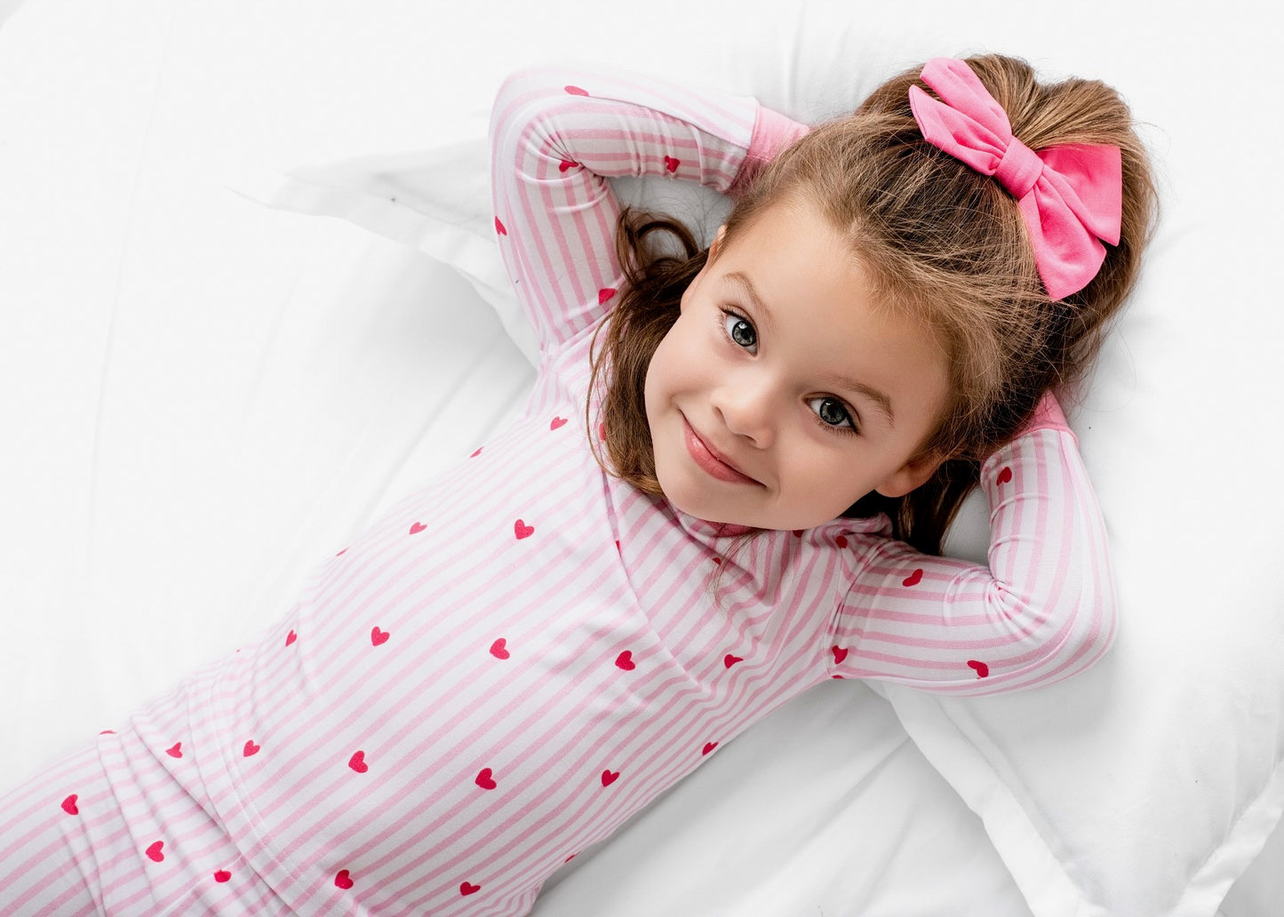 Tiny Hearts Pink Two piece