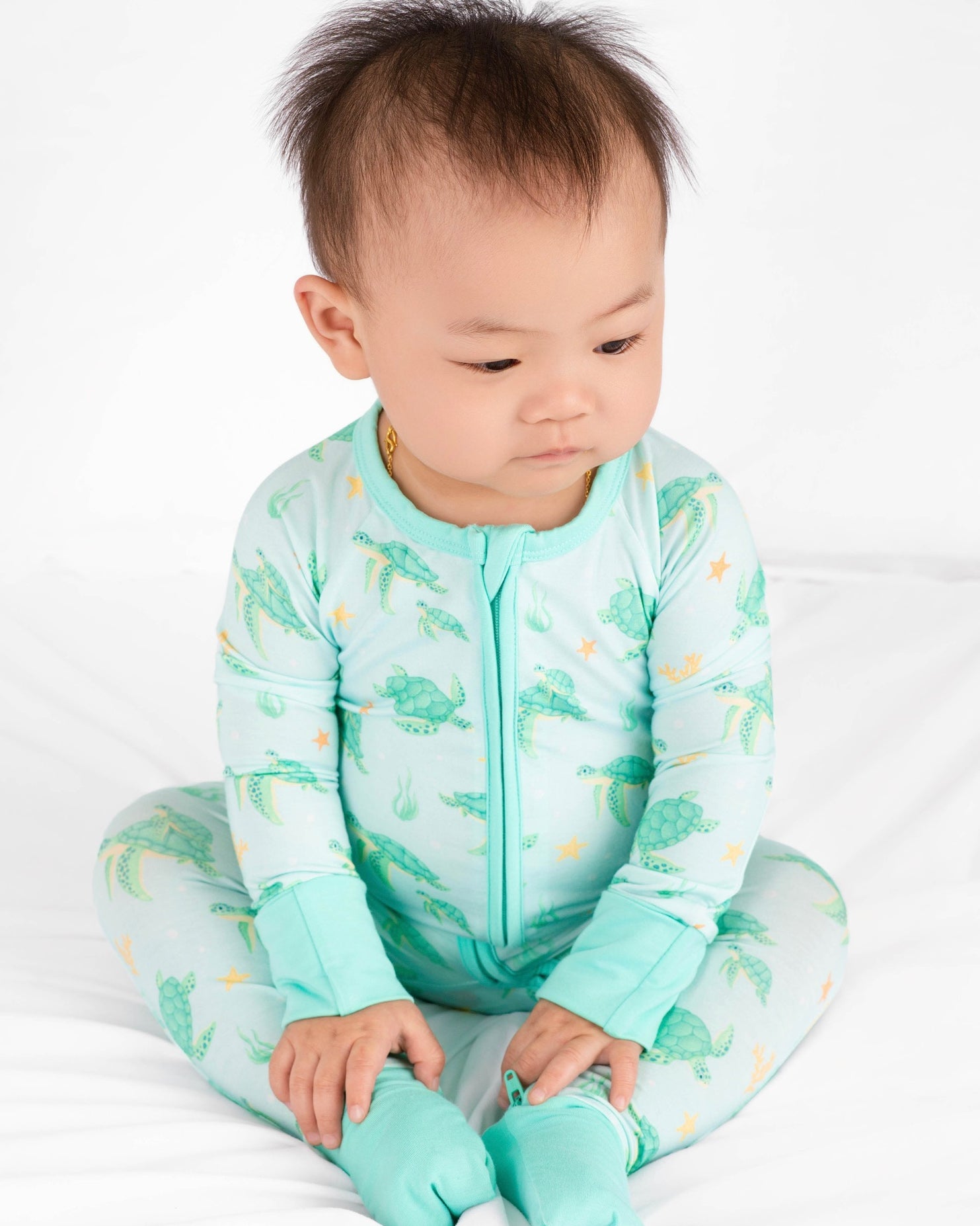 Dreamy Turtle Zip Romper