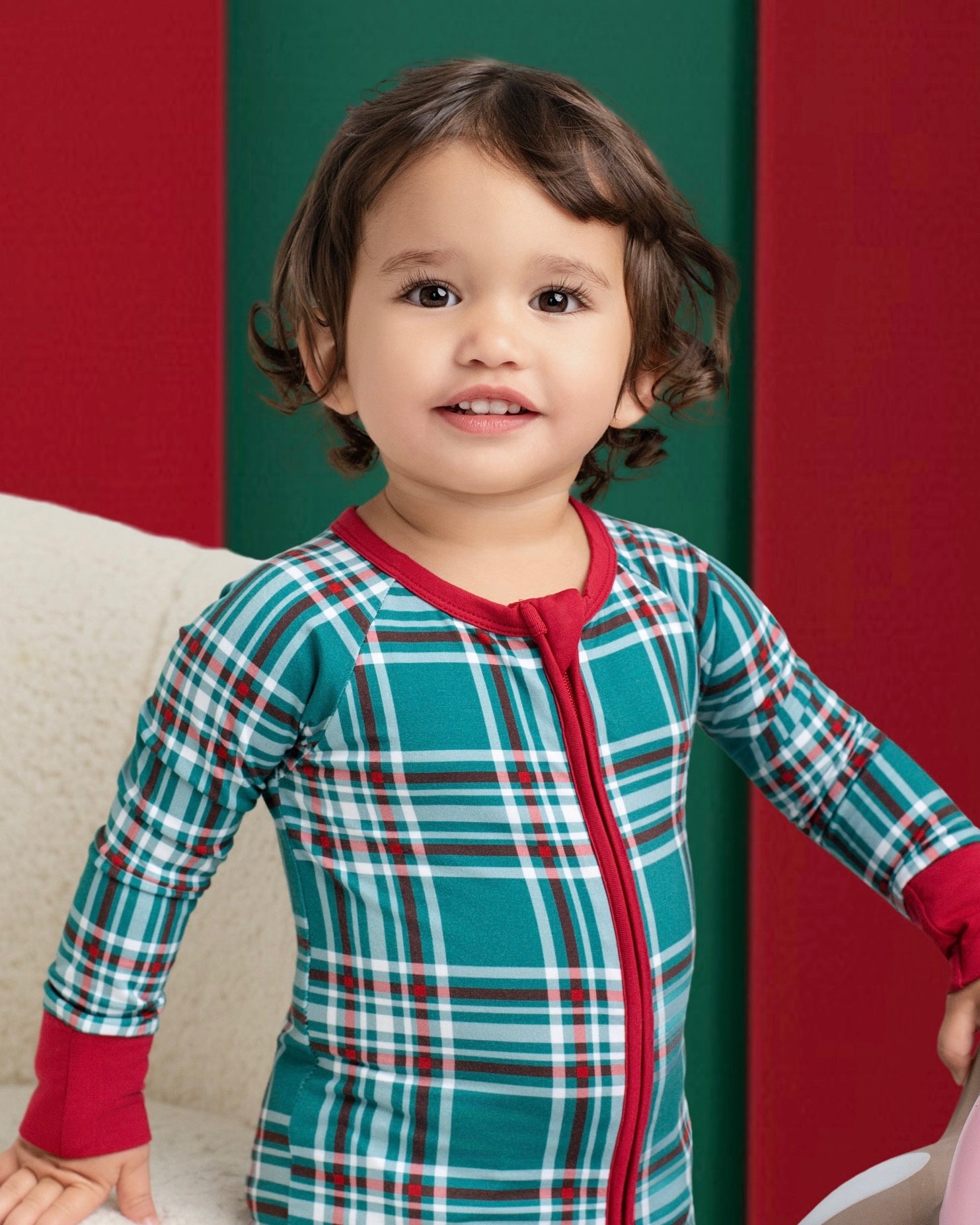 Classic Christmas Zip Romper