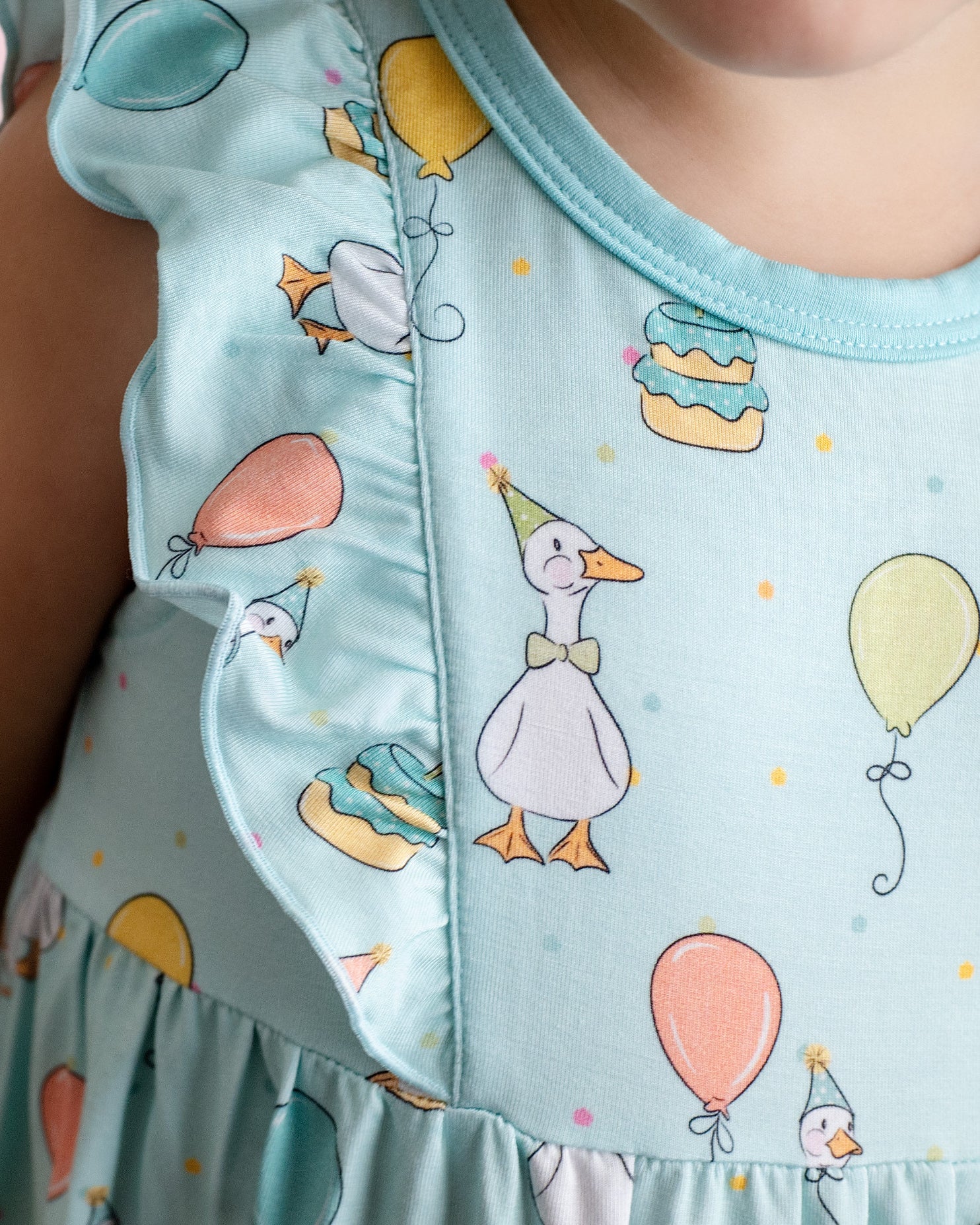 Party Geese Green Bubble Romper