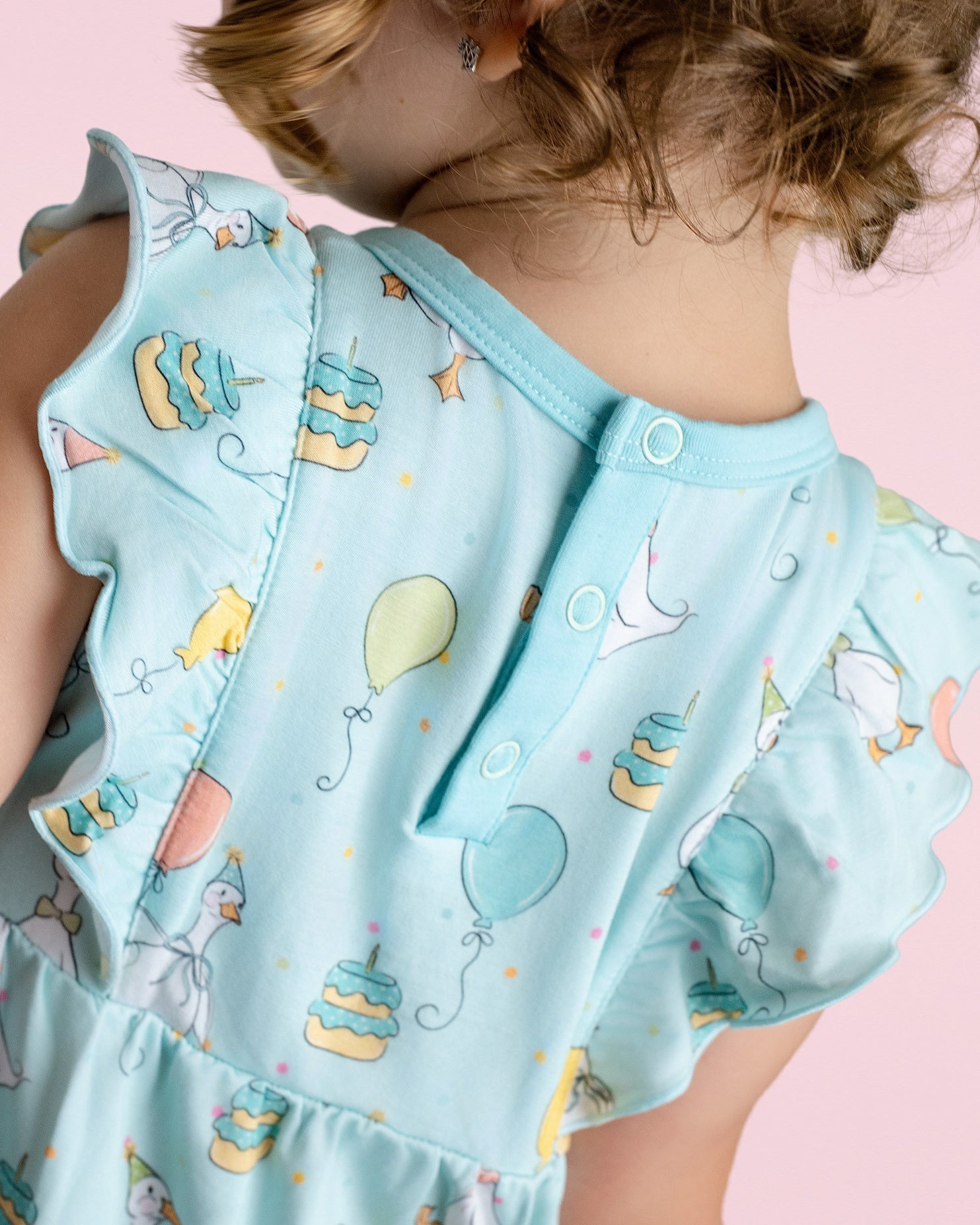 Party Geese Green Bubble Romper