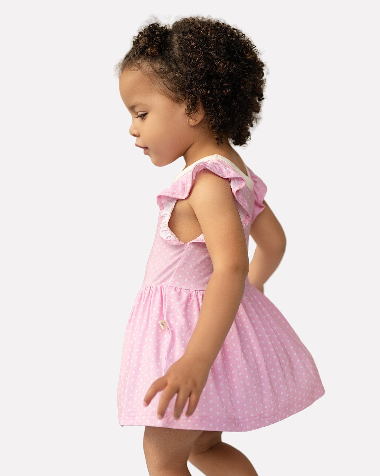 Polka Dots Twirl Dress with bodysuit