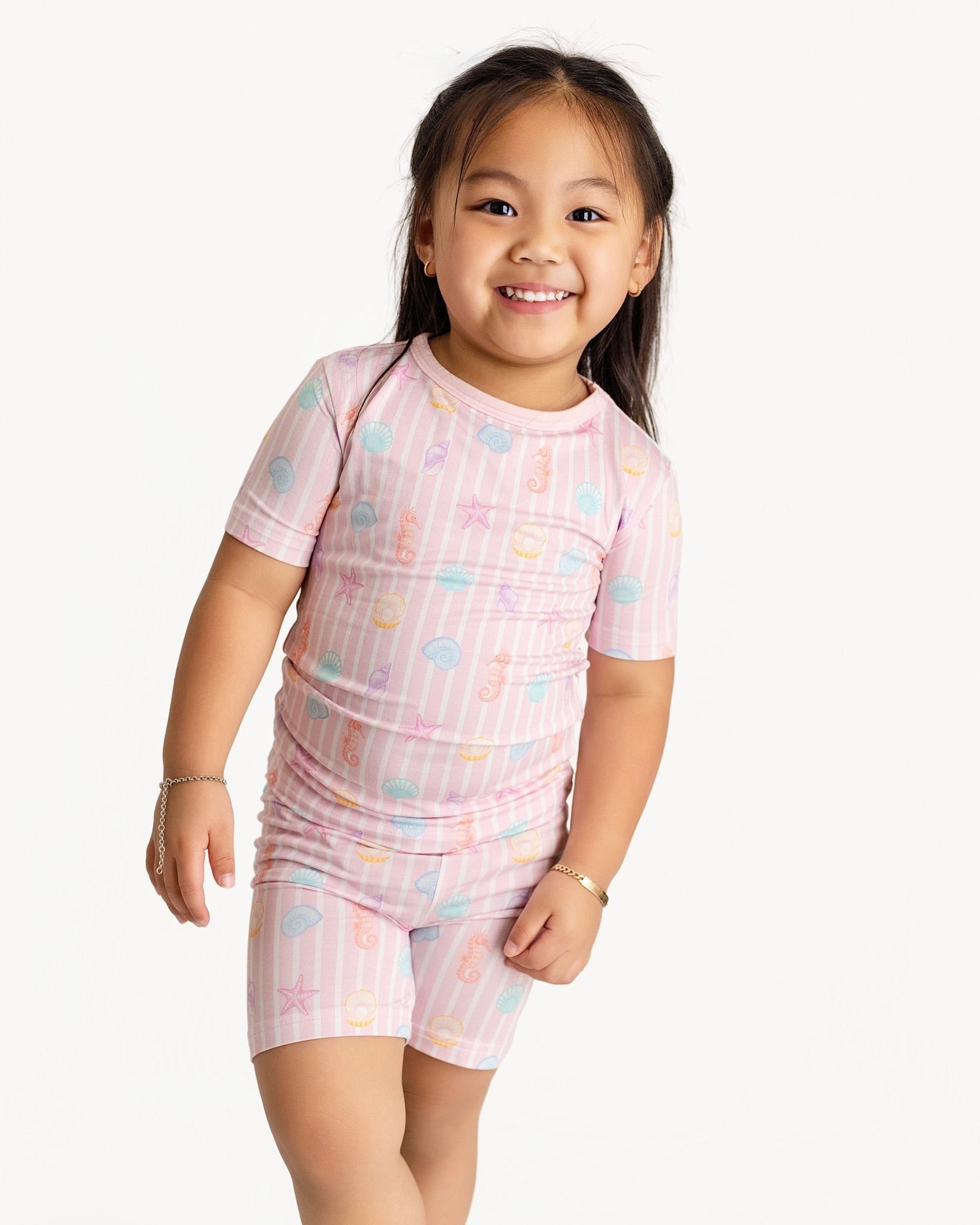 Coastal Dreams Two-Piece Short Sleeve & Shorts Set