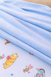 Love Bear Blue Plush Blanket