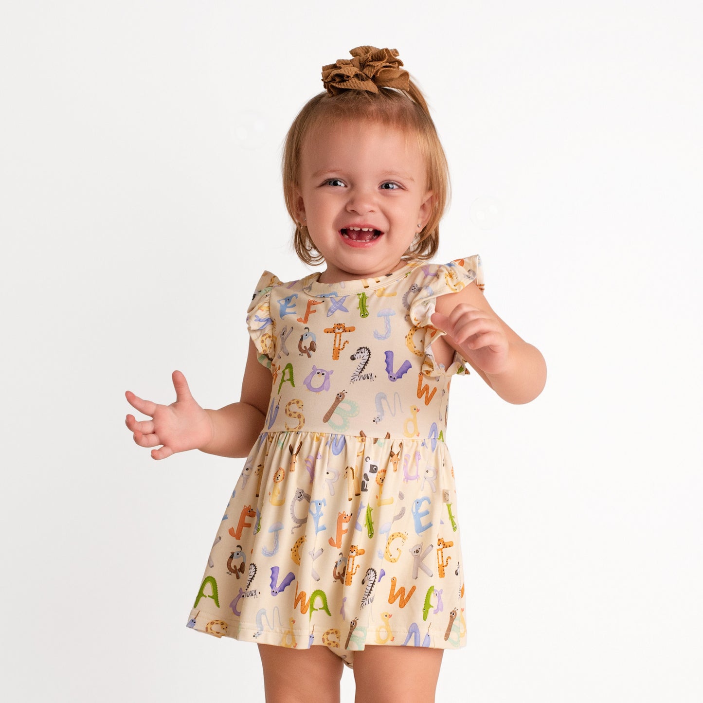 ABC Twirl Dress with bodysuit