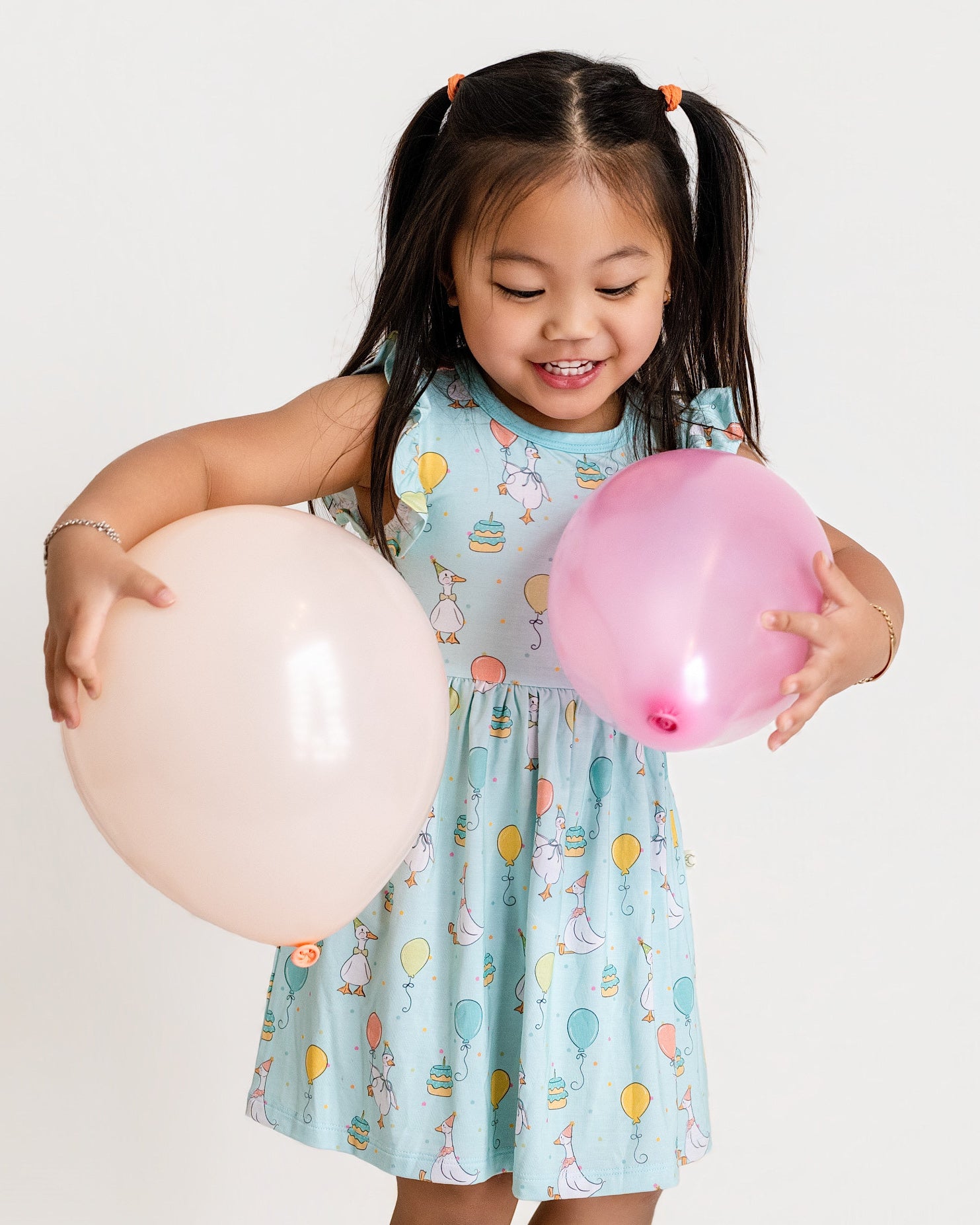 Party Geese Green Twirl Dress