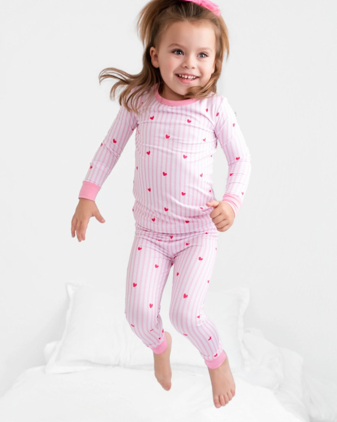Tiny Hearts Pink Two piece