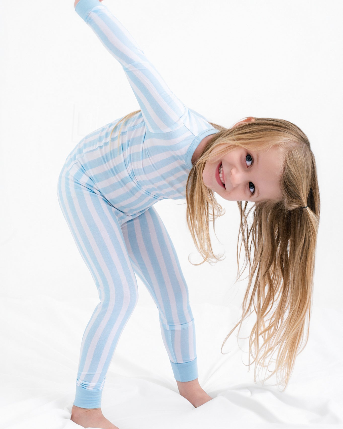 Cotton Candy Blue Stripe Two piece