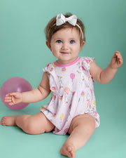 Party Geese Pink Bubble Romper