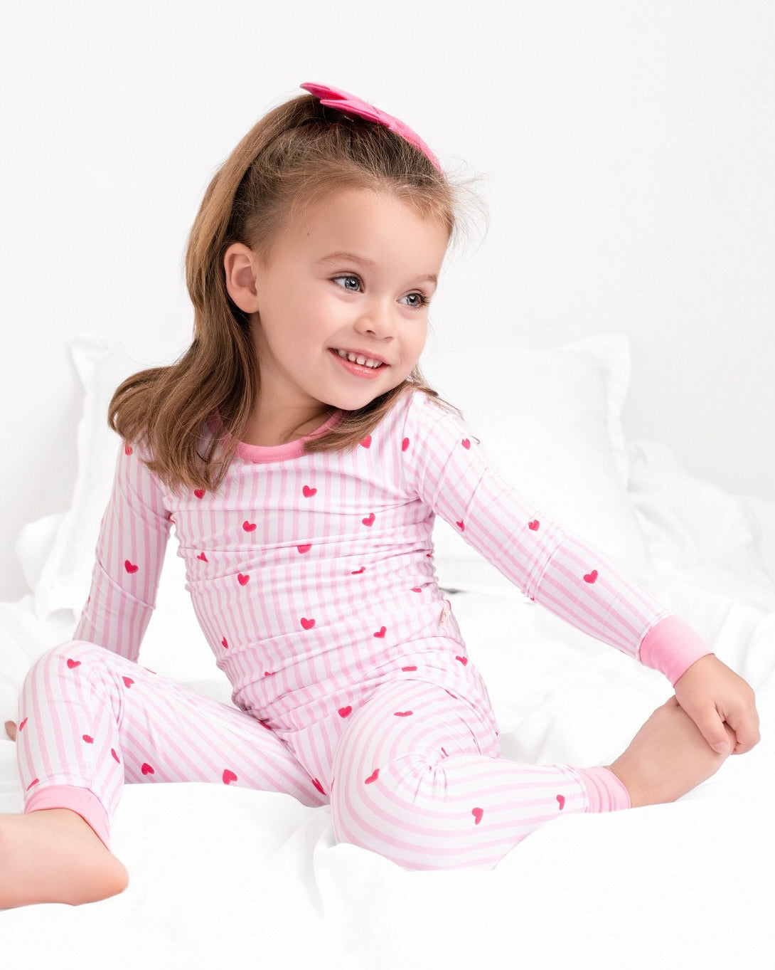 Tiny Hearts Pink Two piece