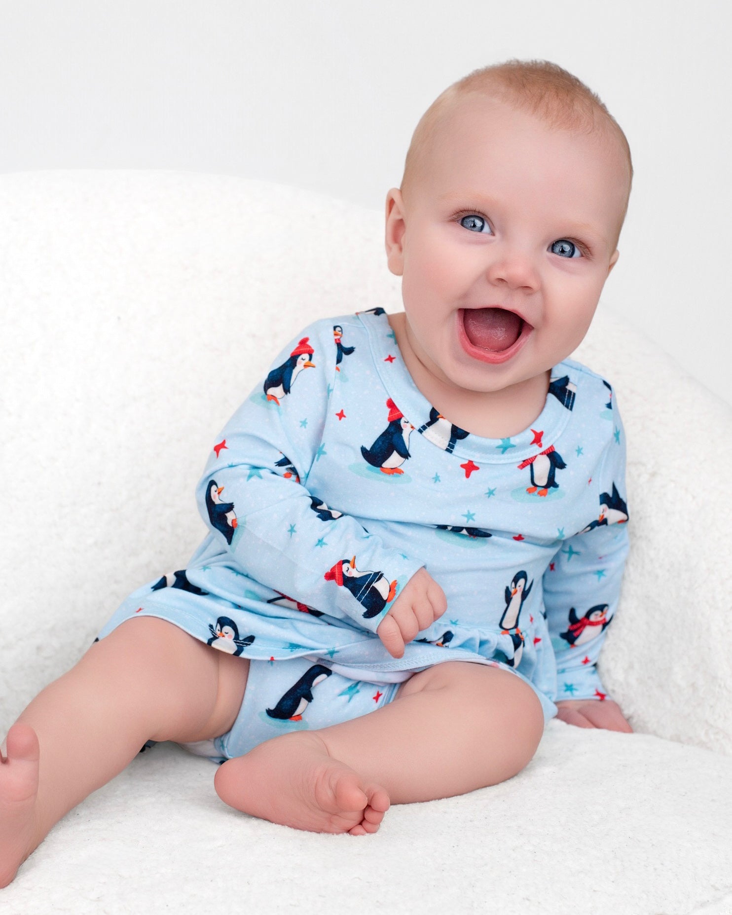 Penguin Twirl Dress with bodysuit