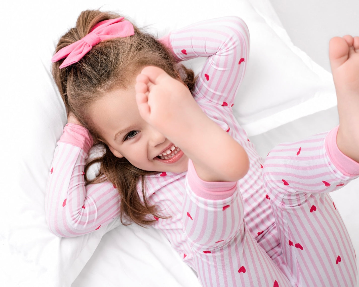 Tiny Hearts Pink Two piece