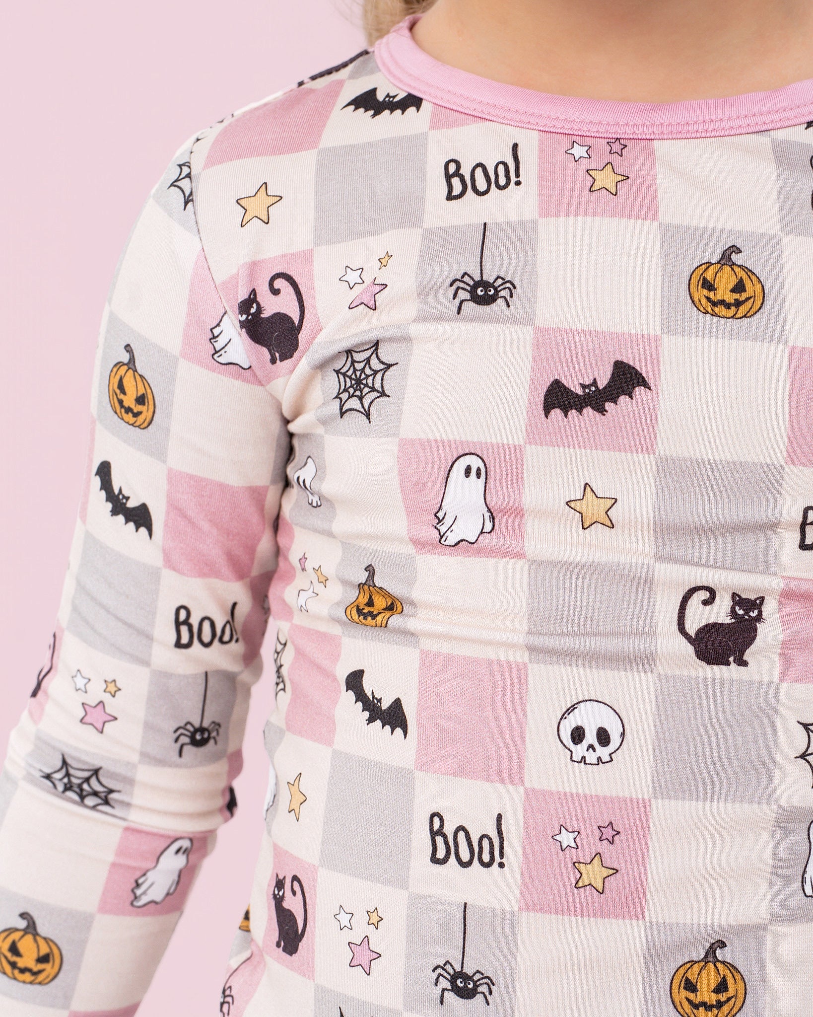 Spooky Checkers Pink Two-piece -PRE ORDER SHIPS 9/10