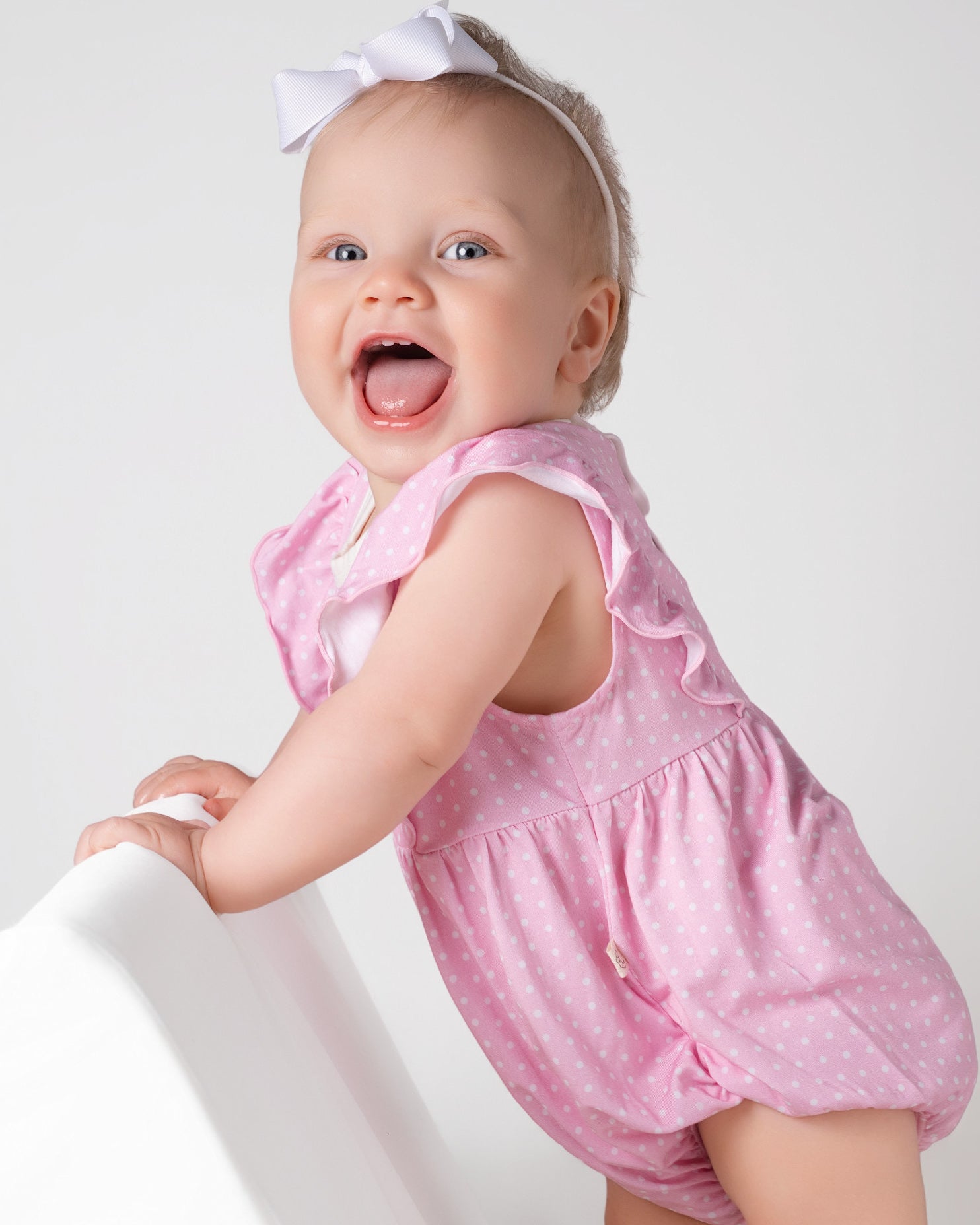 Polka Dots Bubble Romper