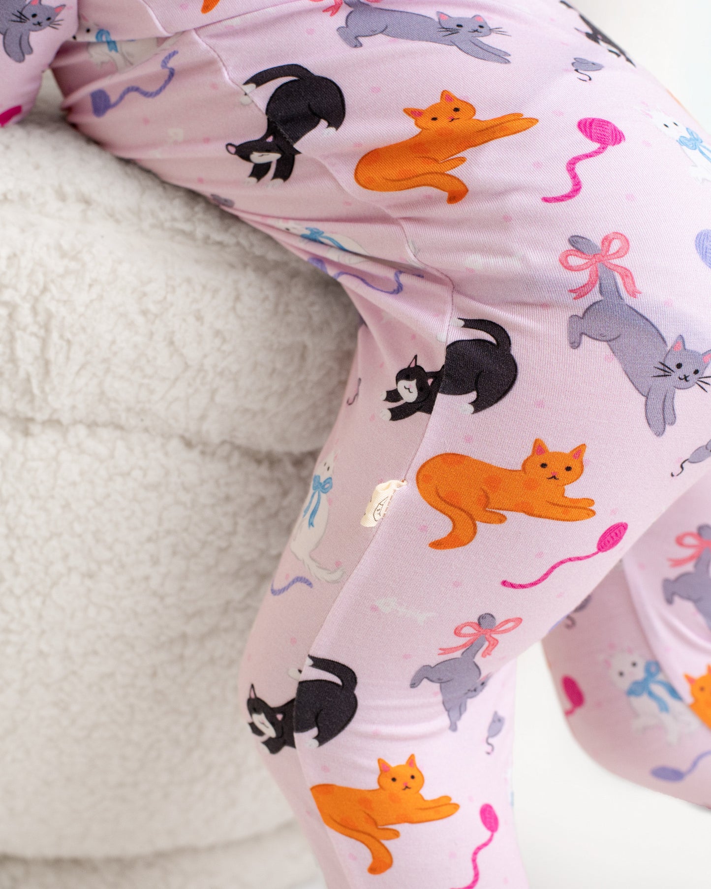 Cats & Bows Zip Romper