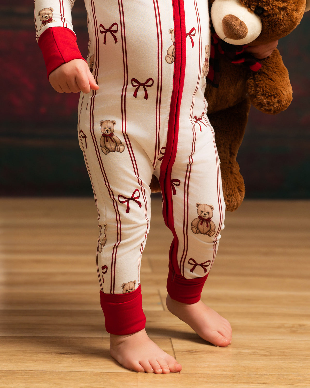 Holiday Bears Zip Romper