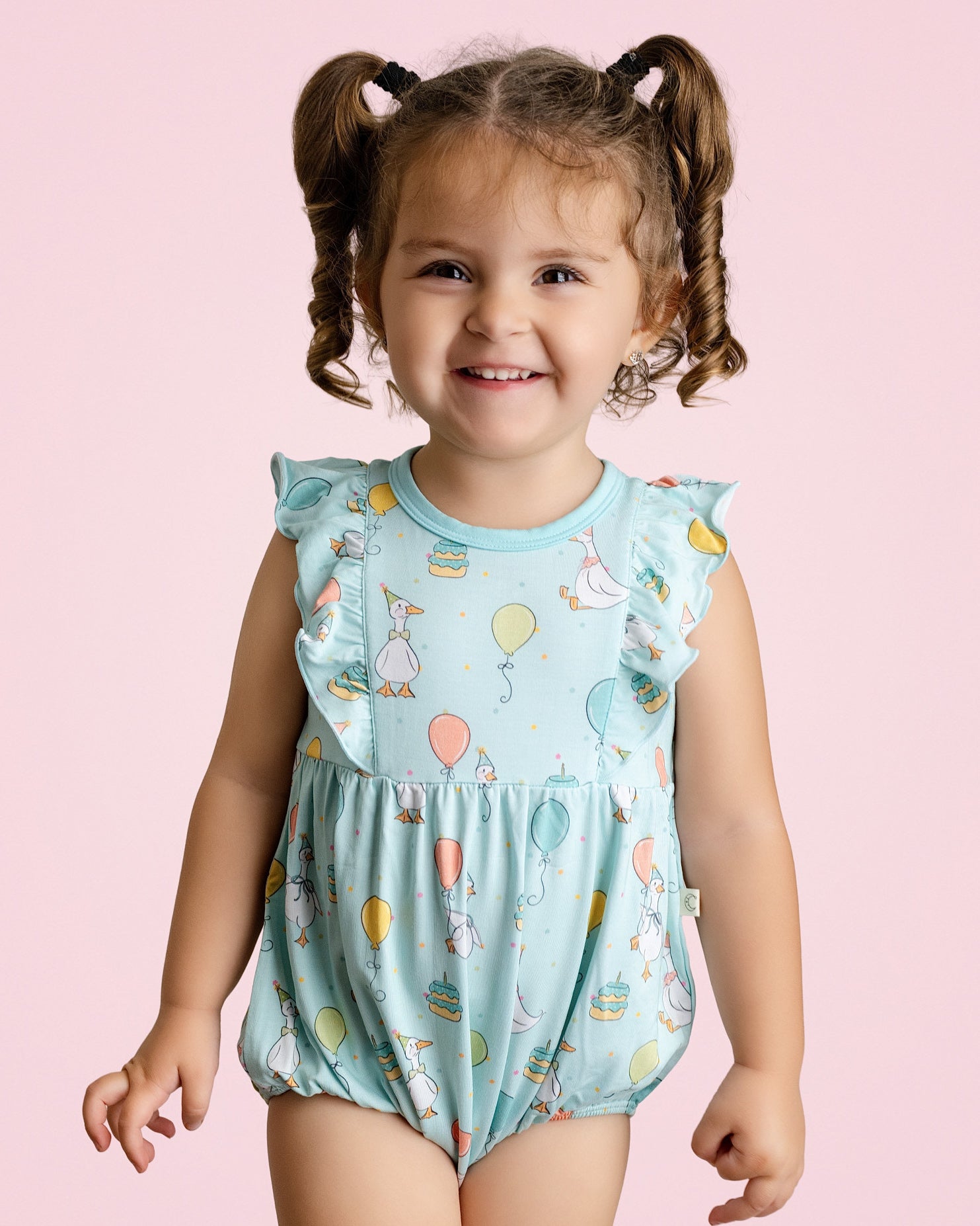 Party Geese Green Bubble Romper