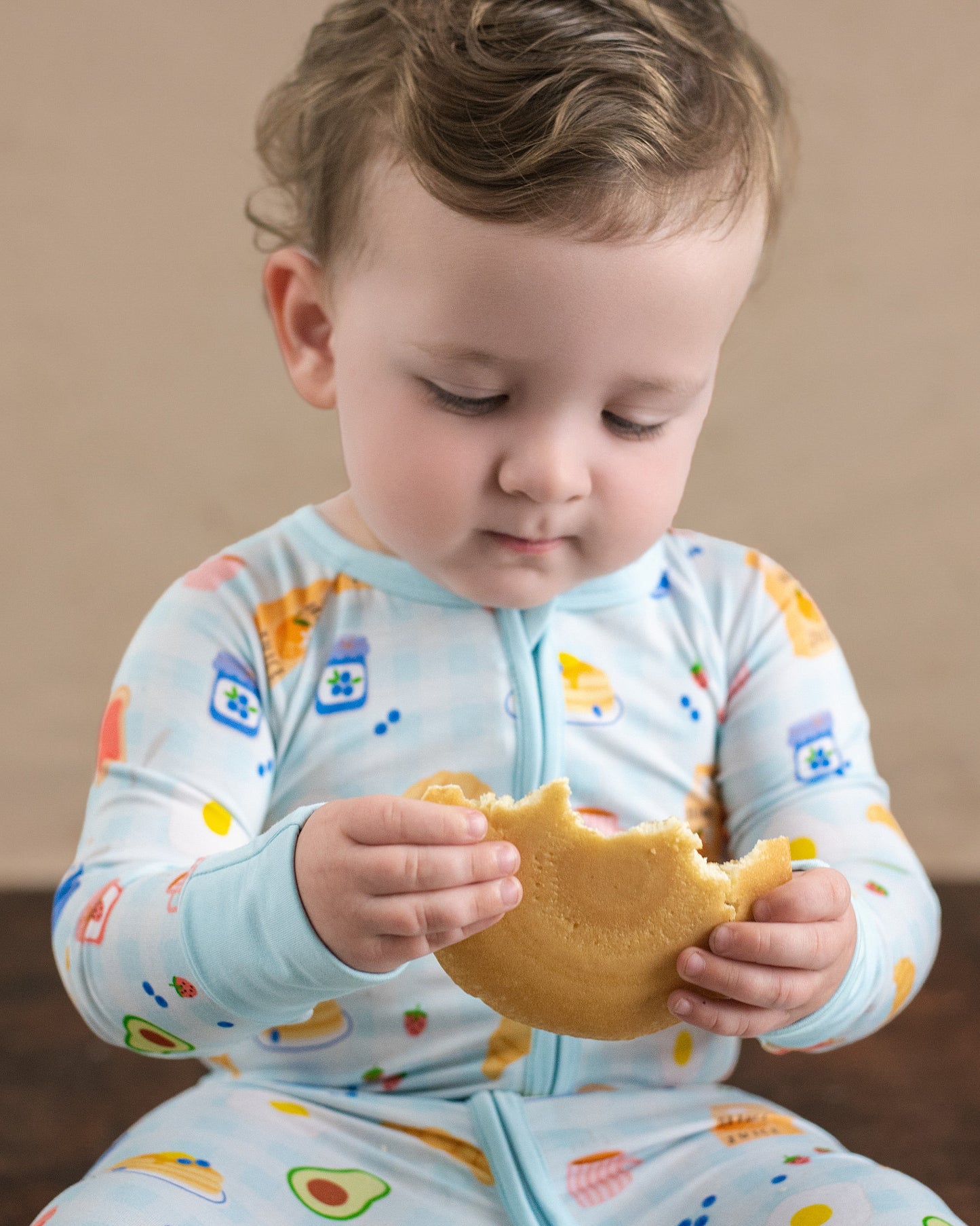 Breakfast Buddies Zip Romper