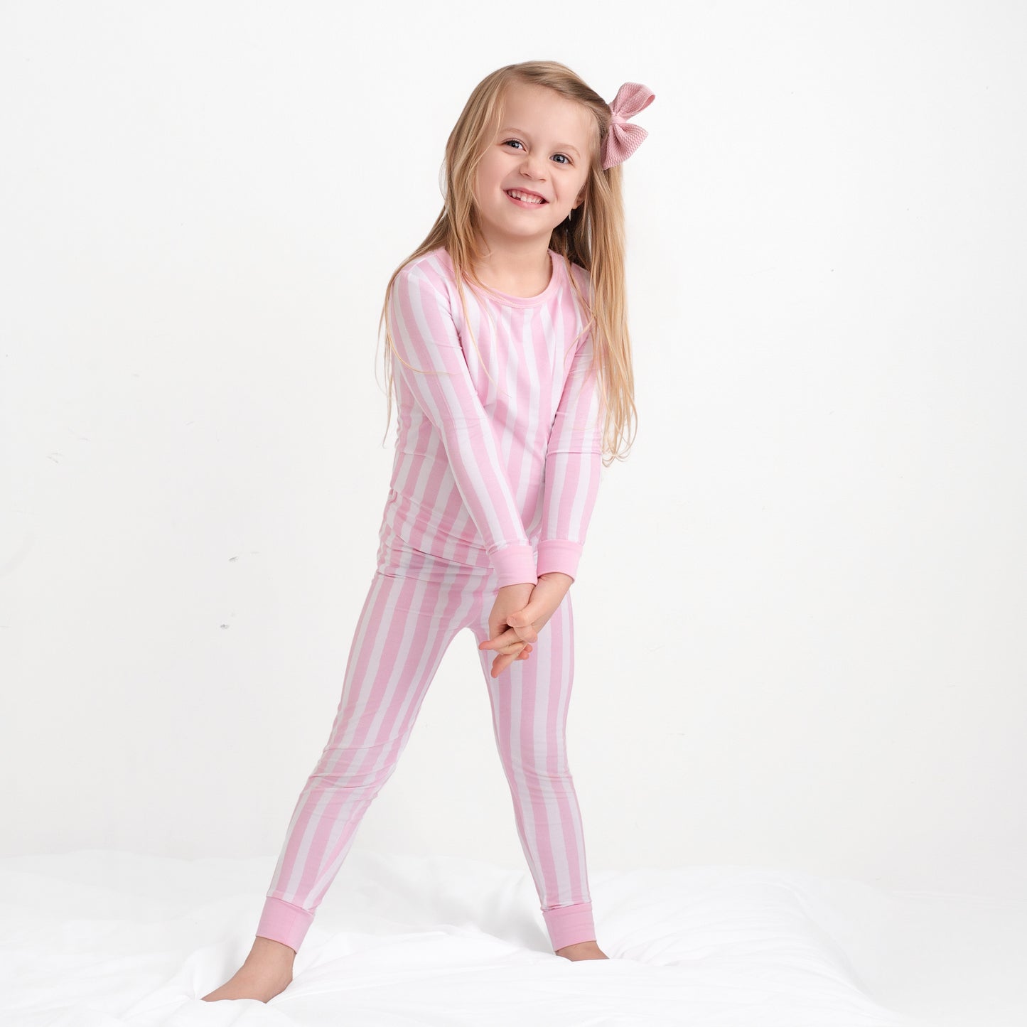 Cotton Candy Pink Stripe Two piece