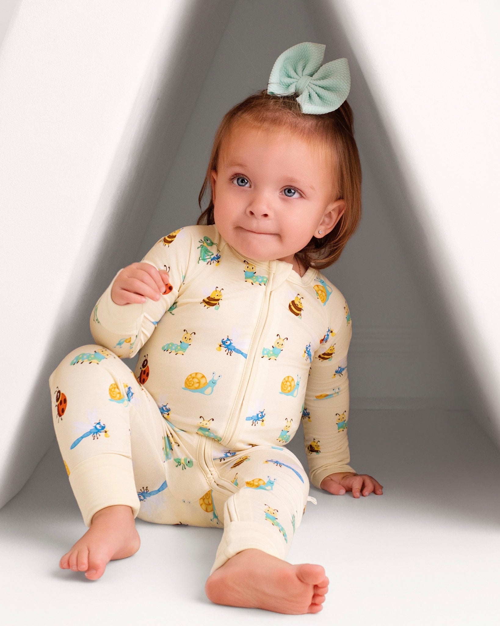 Busy Bugs Zip Romper