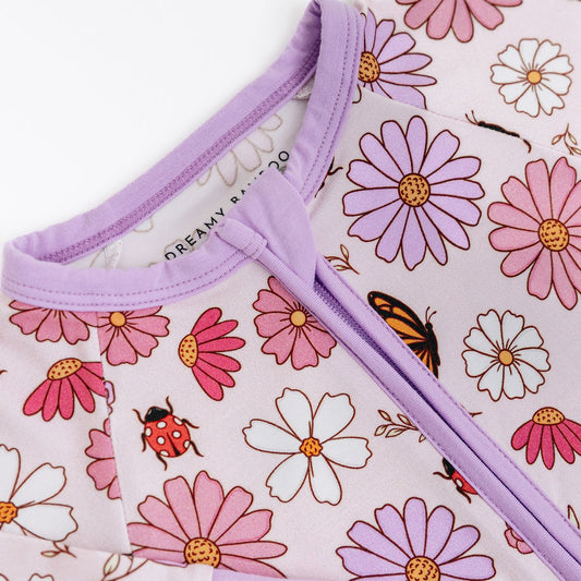 Flowers & butterflies Zip Romper