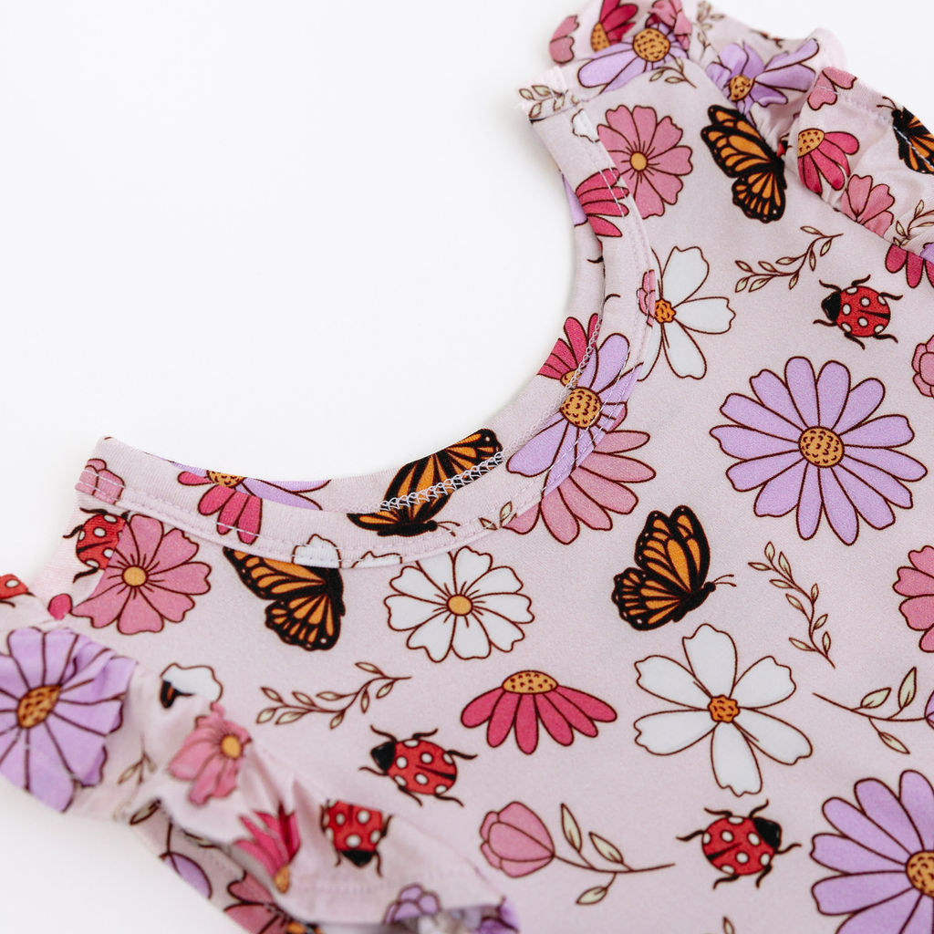 Butterfly Floral Twirl Dress