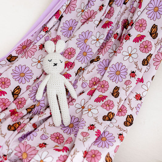 Butterfly Floral Blanket