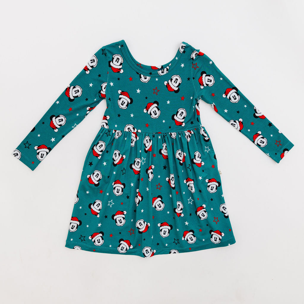 Merry Mickmas Green Twirl Dress