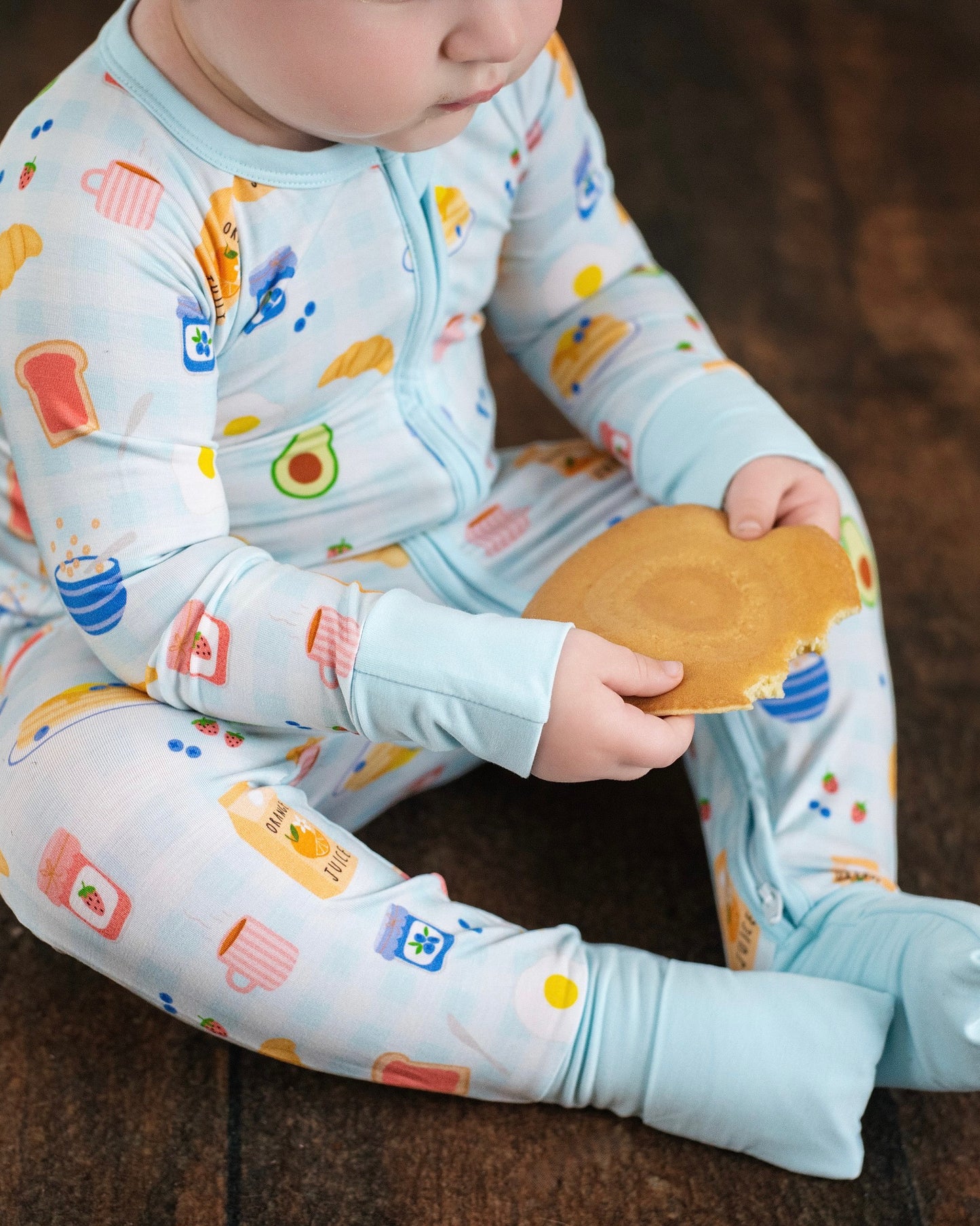 Breakfast Buddies Zip Romper