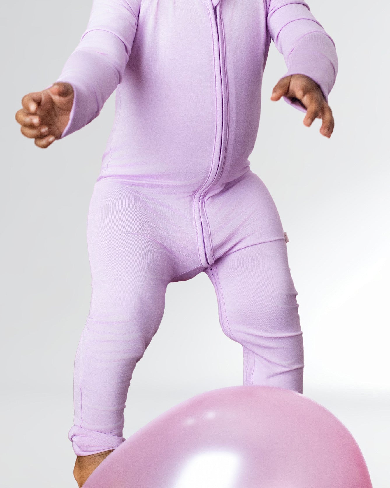 Lilac Zip Romper