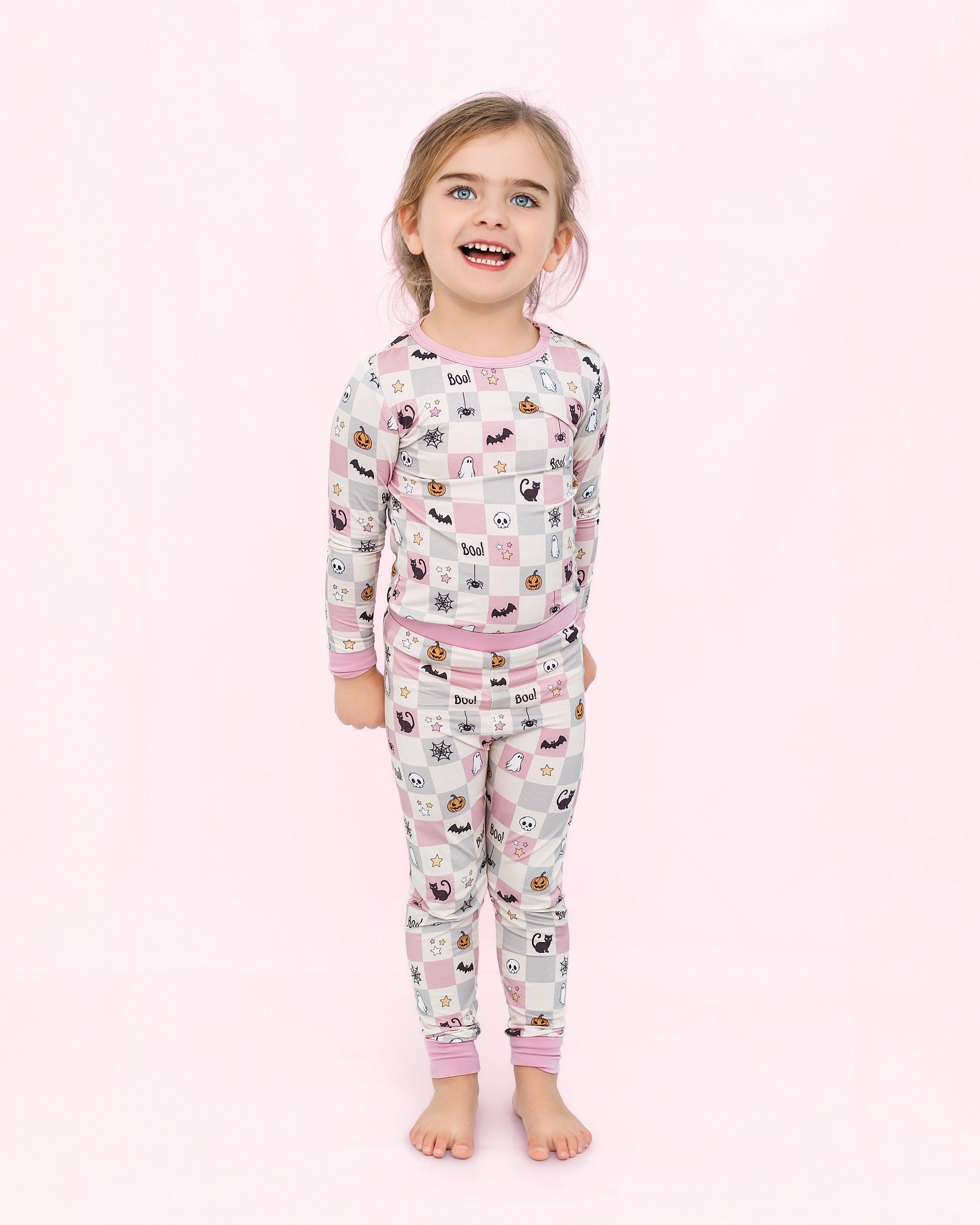 Spooky Checkers Pink Two-piece -PRE ORDER SHIPS 9/10