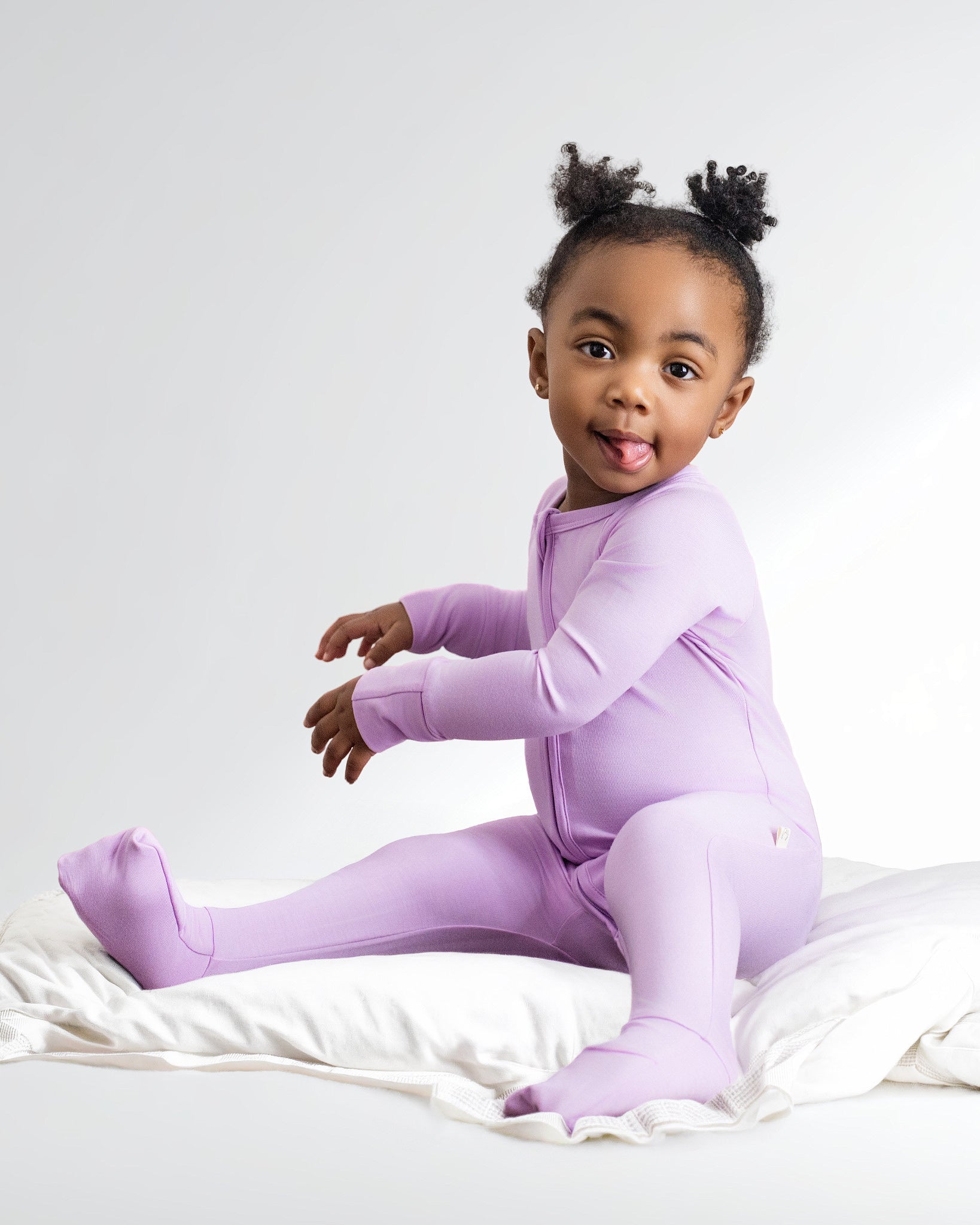 Lilac Zip Romper