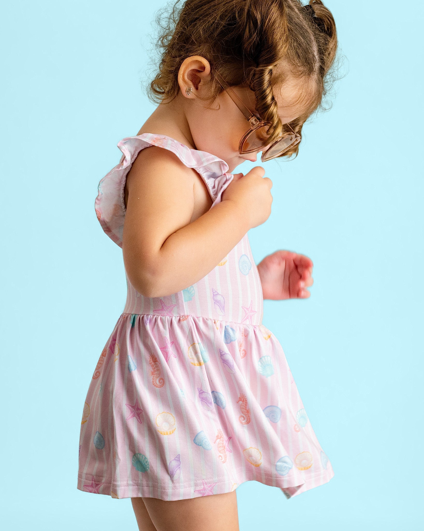 Coastal Dreams Twirl Dress with bodysuit