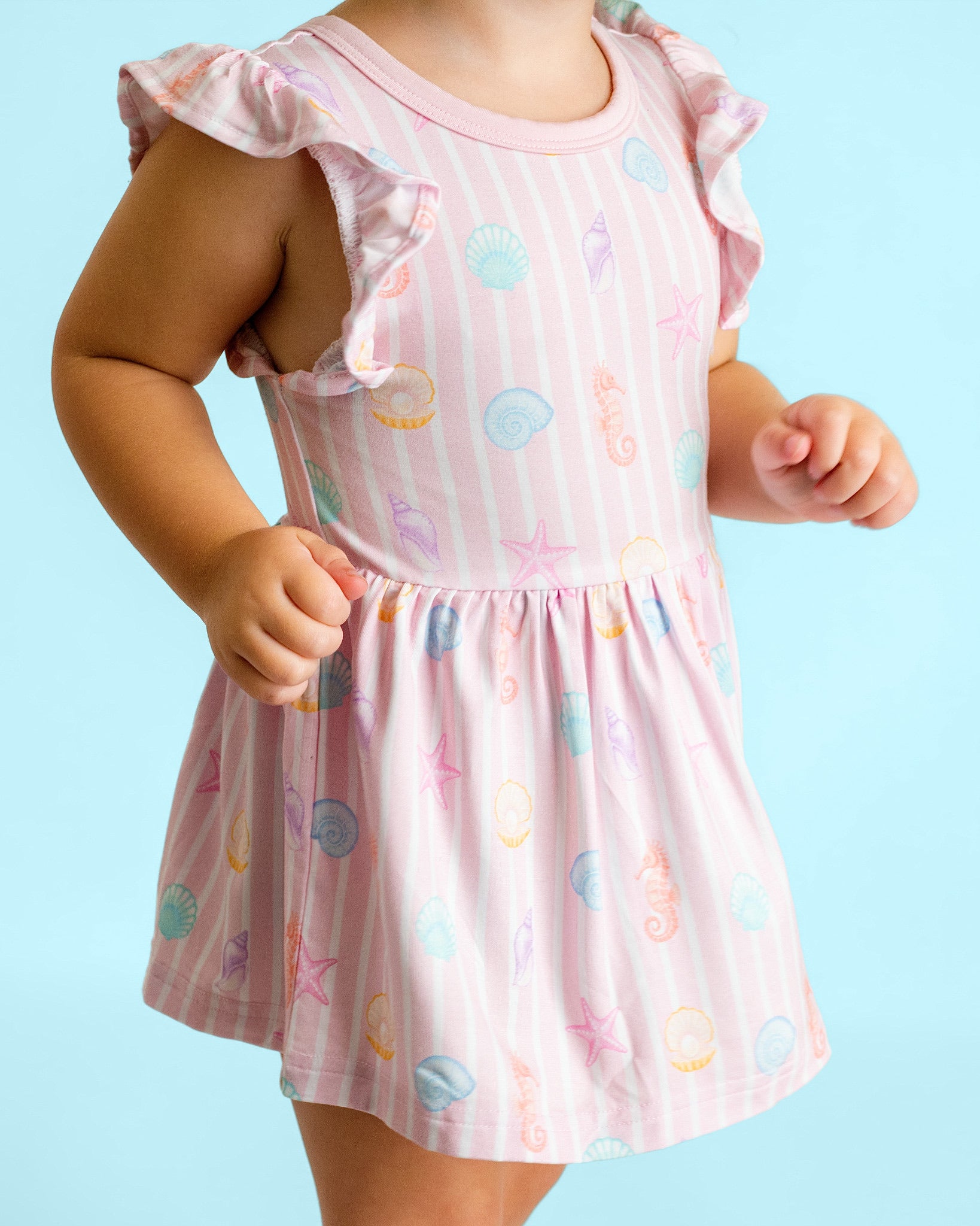 Coastal Dreams Twirl Dress with bodysuit