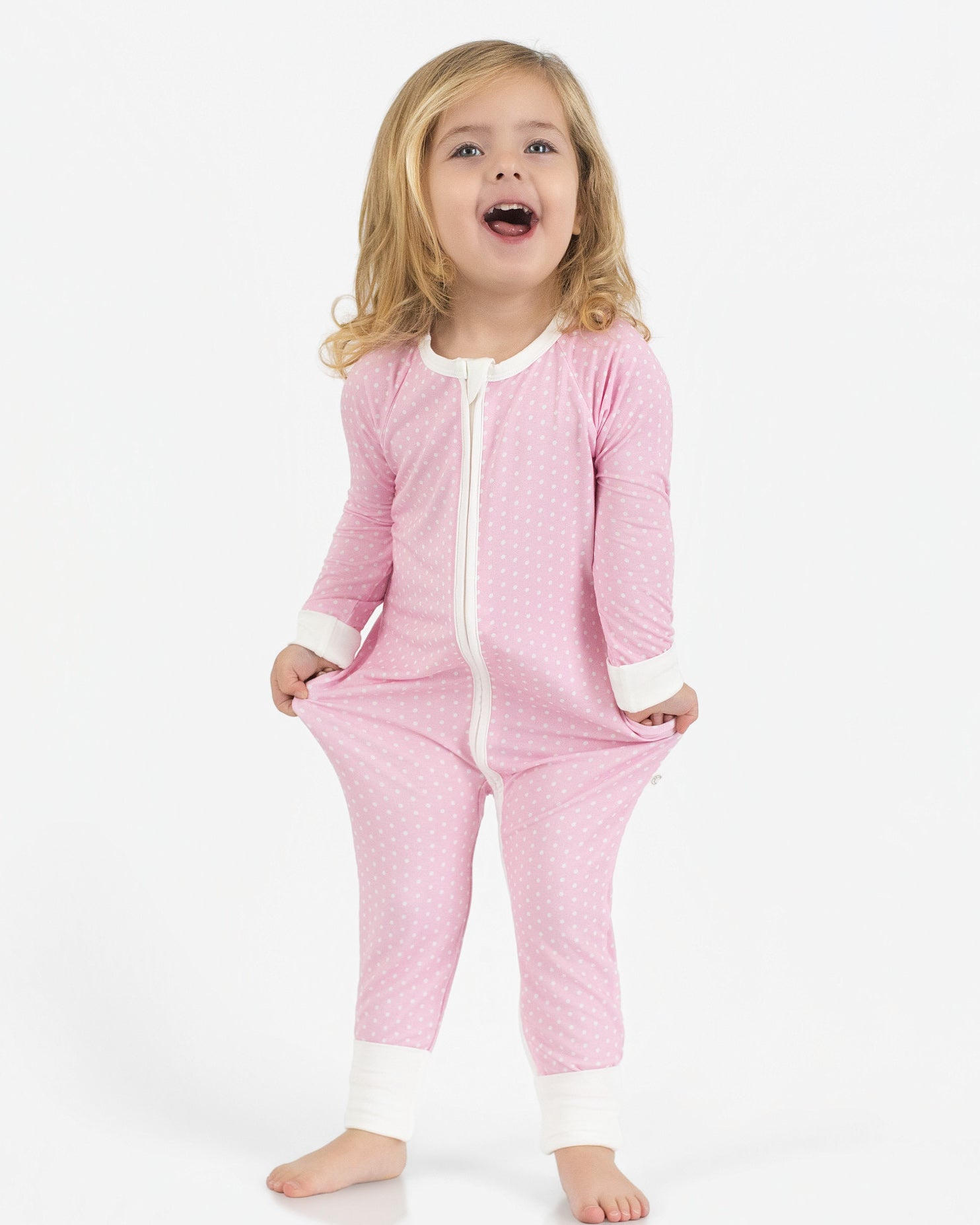 Polka Dots Zip Romper